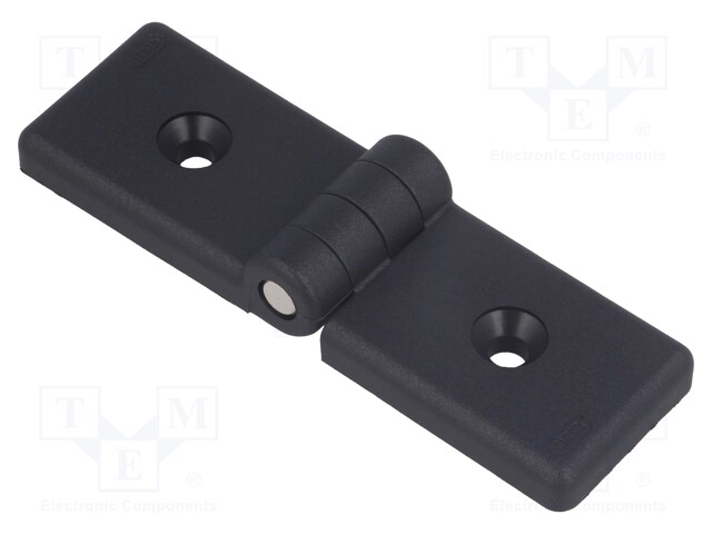 Hinge; Width: 114mm; technopolymer (PA); black; H: 36mm