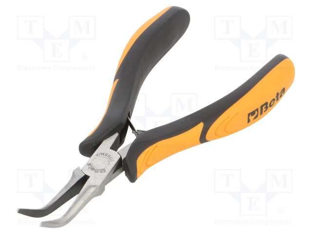 Pliers; curved,half-rounded nose; 140mm