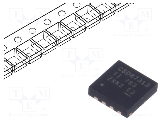 Transistor: N-MOSFET x2; unipolar; 30V; 2.7W; WSON8 3x3mm