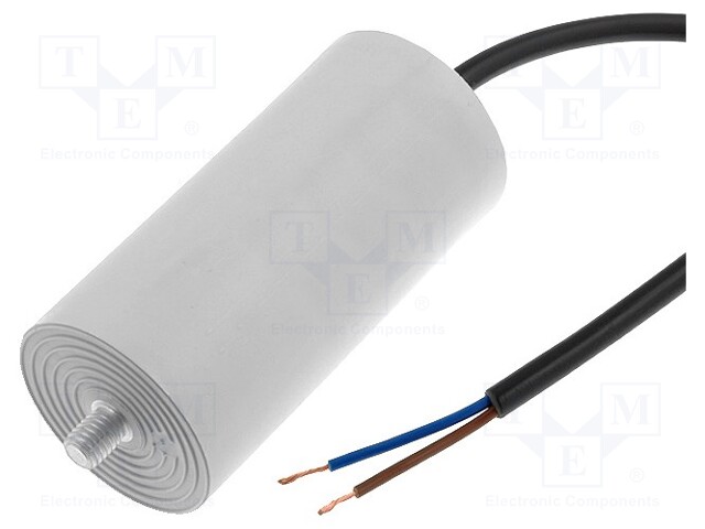 Capacitor: motors, run; 10uF; 425VAC; Ø36x58mm; -25÷85°C; ±5%