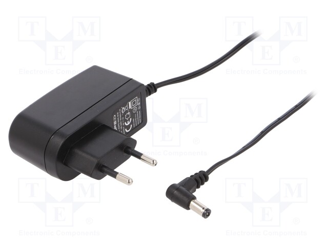 Power supply: switched-mode; 6VDC; 1A; Out: 5,5/2,1; 6W; Plug: EU