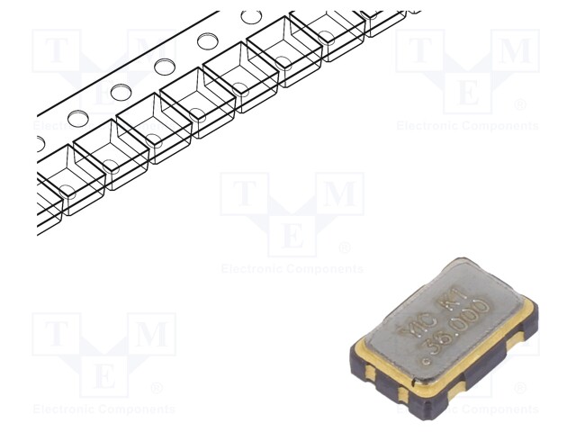 Generator: quartz; 36MHz; SMD; 3.3V; ±100ppm; -10÷70°C; 5x3.2x1.3mm