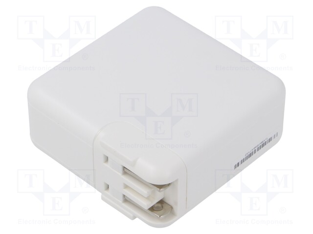 Power supply: switching; mains,plug; 5VDC,; 3A; 60W; Out: USB C