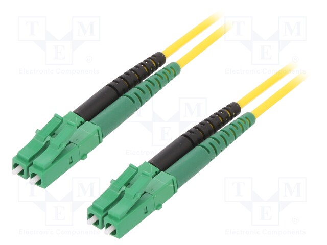 Fiber patch cord; OS2; both sides,LC-APC; 2m; LSZH; yellow