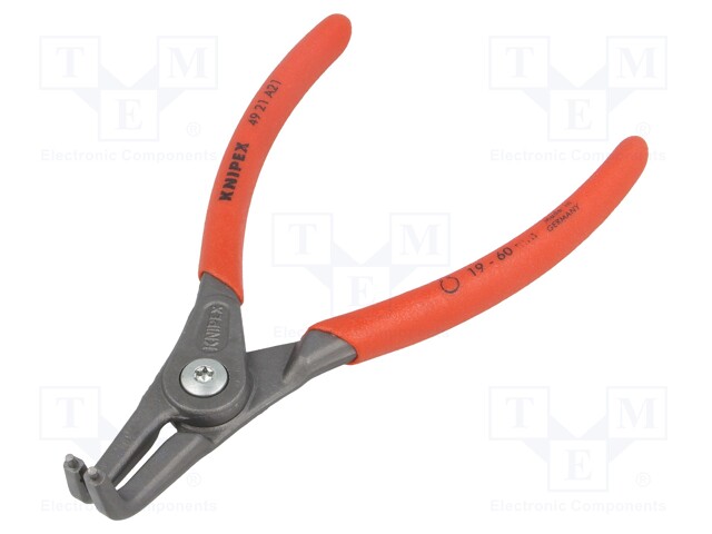 Pliers; internal circlip; Ring: external; Pliers len: 165mm