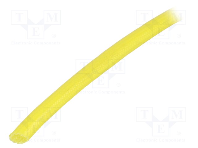 Insulating tube; yellow; -30÷155°C; Øint: 3.5mm; L: 10m; 3kV/mm