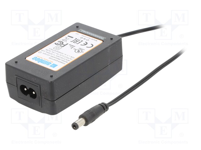 Power supply: switched-mode; 12VDC; 1.5A; Out: 5,5/2,5; 18W; 0÷40°C