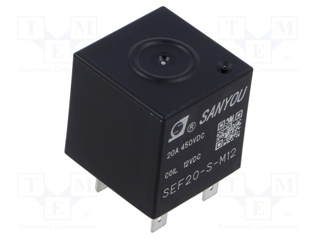 Relay: electromagnetic; Ucoil: 12VDC