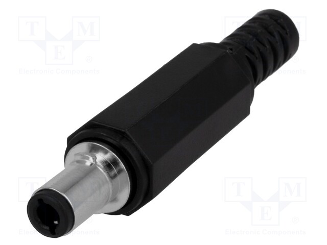 Plug; DC supply; female; 5,5/2,5mm; with lock; soldering; 2A; 16VDC