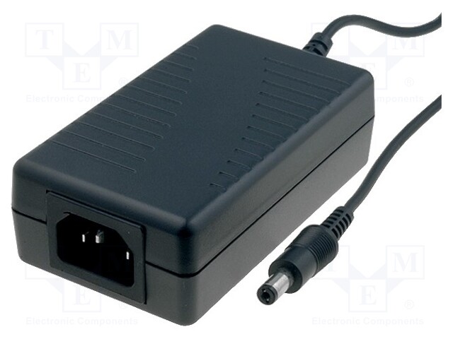 Power supply: switched-mode; 48VDC; 0.31A; Out: 5,5/2,1; 15W; 85%