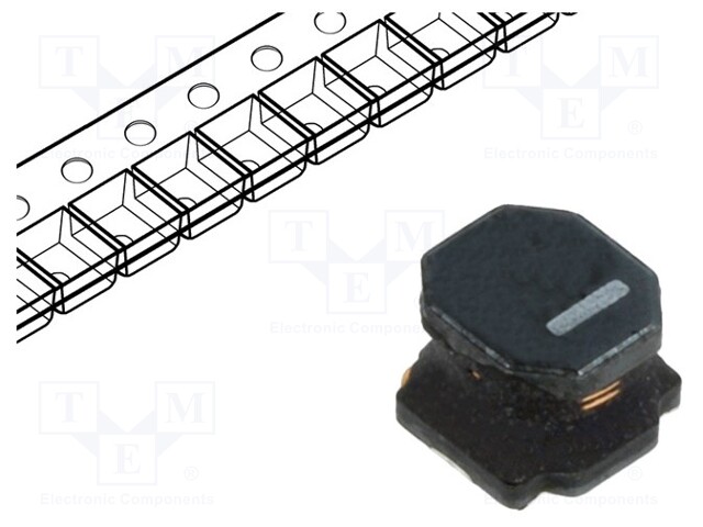 Inductor: wire; SMD; 2.2uH; Ioper: 3.7A; 22mΩ; 4.9x4.9x4.1mm; ±30%