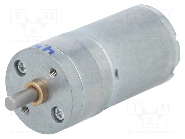 Motor: DC; with gearbox; HP; 12VDC; 5.6A; Shaft: D spring; 2250rpm