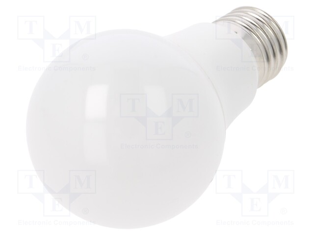 LED lamp; cool white; E27; 220/240VAC; 806lm; 8.5W; 200°; 6500K