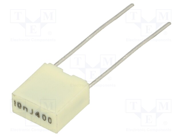 Capacitor: polyester; 10nF; 200VAC; 400VDC; Pitch: 5mm; ±5%