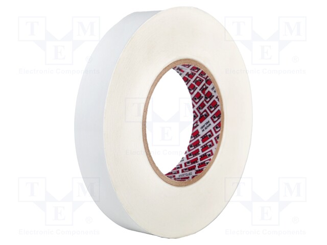 Tape: heat transfer; W: 19mm; L: 16.5m; Thk: 0.25mm; 1W/mK; white