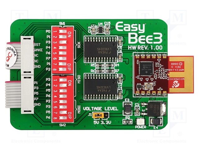 Expansion board; IDC10 x2; Features: MRF24J40MA controller