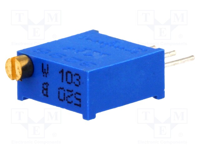 Potentiometer: mounting; multiturn; 10kΩ; 500mW; THT; ±10%; linear