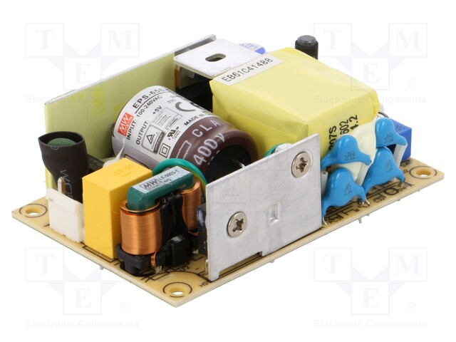 Power supply: switched-mode; 50W; 80÷264VAC; OUT: 1; 5VDC; 10A; 84%