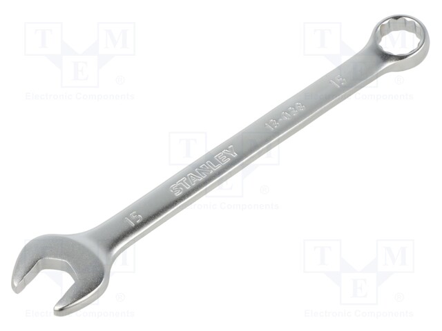 Wrench; combination spanner; 15mm; Chrom-vanadium steel; FATMAX®