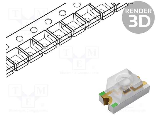 LED; SMD; 1206; yellow green; 19÷29mcd; 3x1.5x1.5mm; 60°; 2÷2.4V