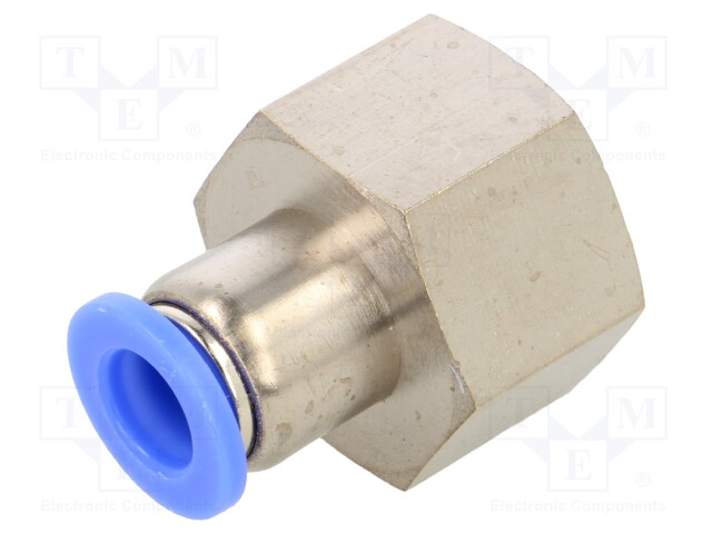 Push-in fitting; straight; -0.95÷15bar; Mat: nickel plated brass