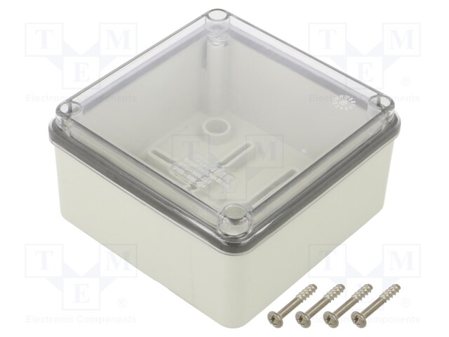 Enclosure: multipurpose; X: 108mm; Y: 108mm; Z: 56mm; SCABOX; grey