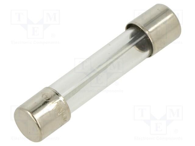 Fuse: fuse; 20A; 32VAC; glass; 6.35x31.8mm; brass; bulk