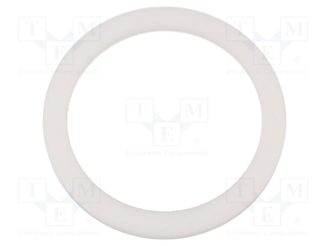 Gasket; PTFE; D: 3mm; Øint: 25.1mm; Øout: 33.4mm; M25; white