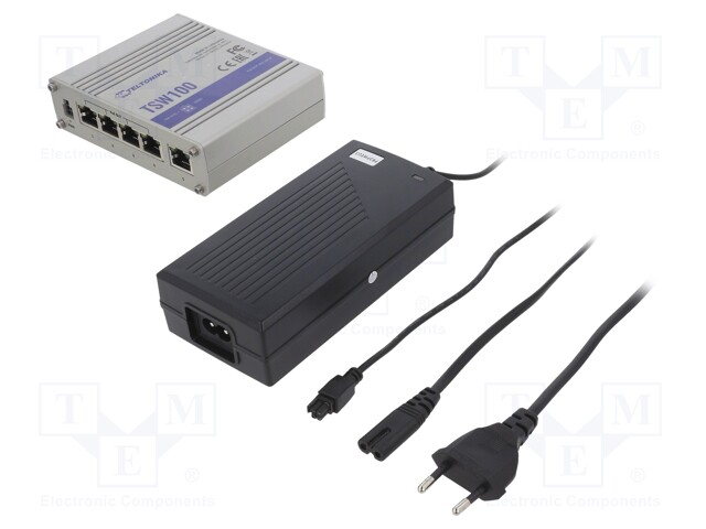 Switch PoE Ethernet; unmanaged; Number of ports: 5; 7÷57VDC; RJ45