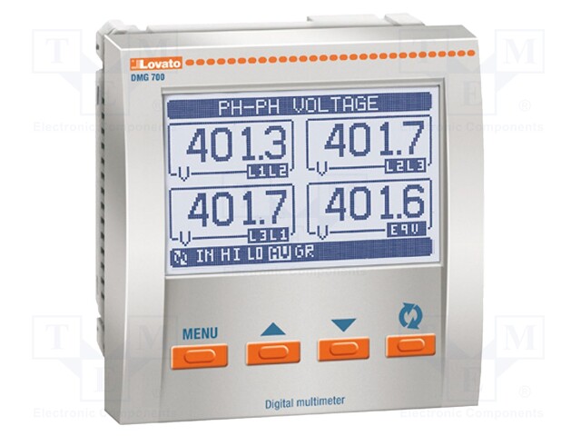 Panel; LCD (128x80); VAC: 10÷480V; VAC accuracy: ±0,5%; True RMS