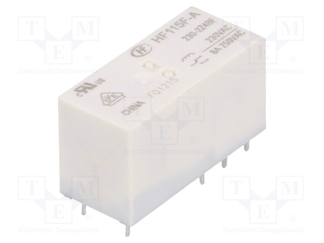 Relay: electromagnetic; DPDT; Ucoil: 230VAC; 8A/250VAC; 8A/24VDC
