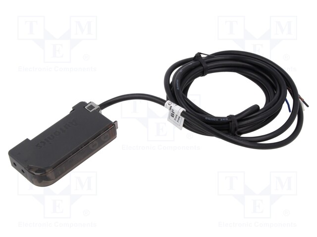 Sensor: optical fiber amplifier; NPN; Connection: lead 2m; 50mA