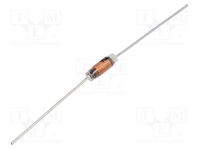 Inductor: wire; THT; 3uH; 2A; 93mΩ; Ø5x12mm; ±20%; Leads: axial