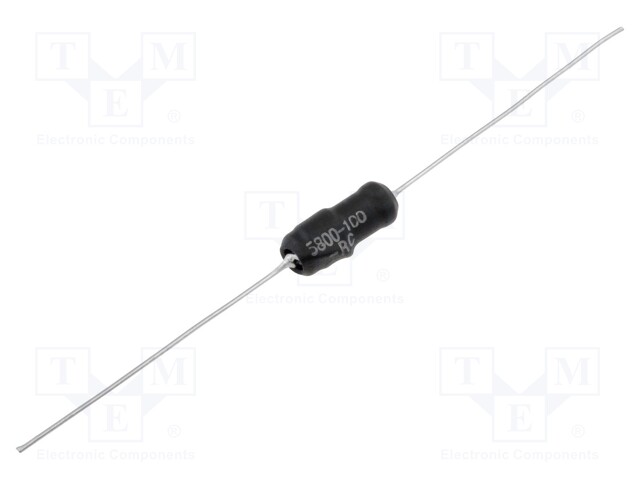 Inductor: axial; THT; 10uH; 1.28A; 33mΩ; Ø6.73x17.78mm; ±10%