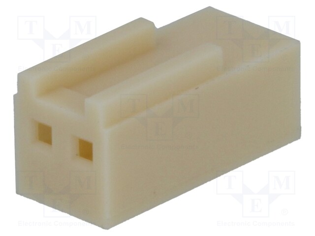 Plug; wire-board; female; NS25; 2.54mm; PIN: 2; w/o contacts; 250V