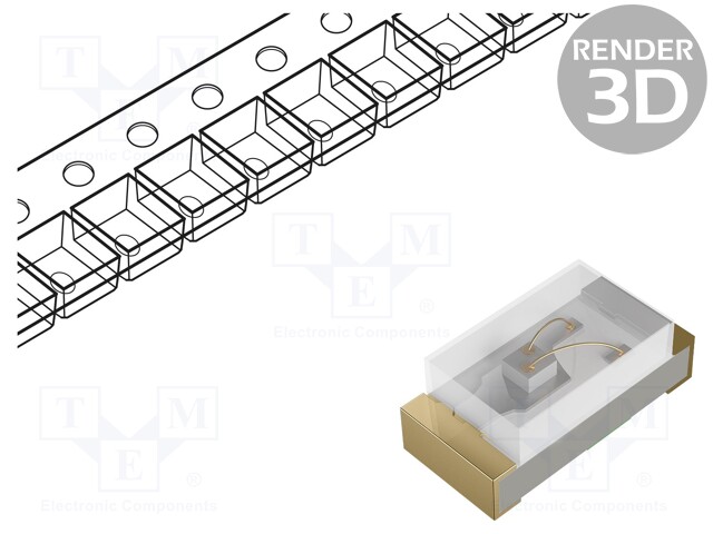 LED; SMD; 0402; amber; 30mcd; 1x0.5x0.4mm; 120°; 2÷2.2V; 5mA; 60mW