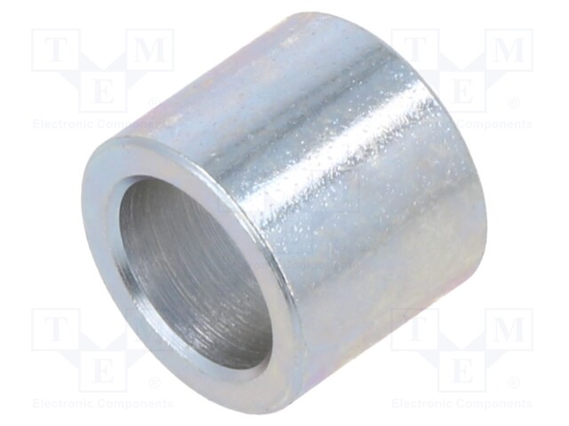 Spacer sleeve; 8.2mm; cylindrical; steel; zinc; Out.diam: 10mm