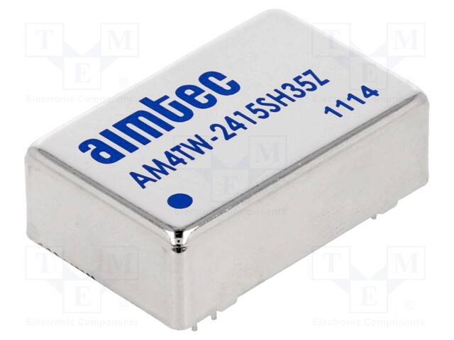 Converter: DC/DC; 4W; Uin: 9÷36V; 15VDC; Iout: 265mA; DIP24; 26g