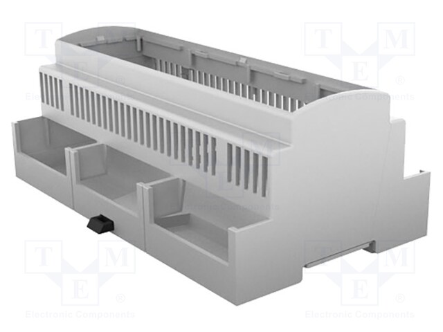 Enclosure: for DIN rail mounting; Y: 91mm; X: 160.2mm; Z: 62mm; grey