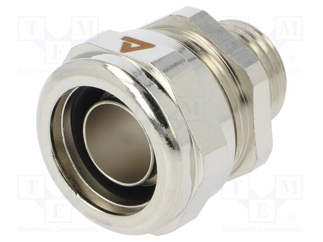 Straight terminal connector; ØBraid : 17mm; brass; -55÷260°C