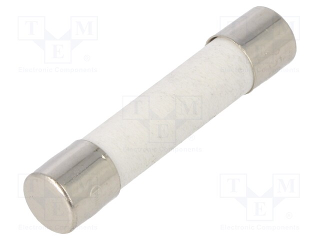 Fuse: fuse; 25A; 250VAC; ceramic; 6.3x32mm; brass; nickel plated