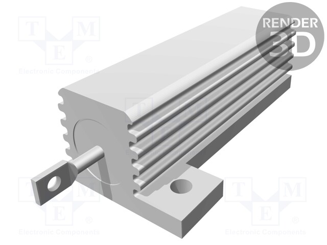 Resistor: wire-wound; with heatsink; screw; 470mΩ; 50W; ±5%