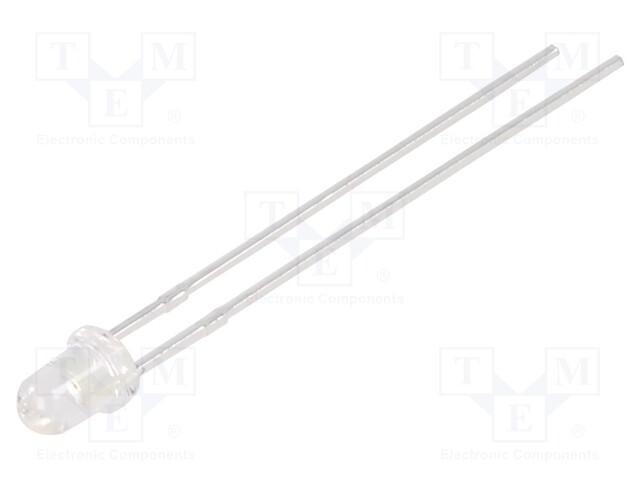 LED; 3mm; amber; 270÷460mcd; 30°; Front: convex; 1.6÷2.6V; 65mW