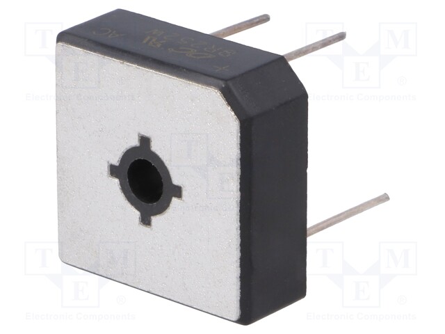 Single-phase bridge rectifier; Urmax: 200V; If: 25A; Ifsm: 400A