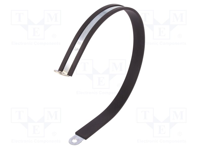 Fixing clamp; ØBundle : 160mm; W: 20mm; steel; Cover material: EPDM