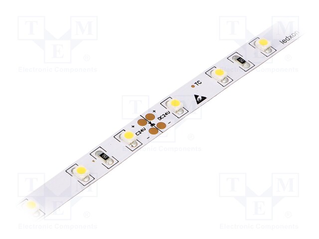 LED tape; white neutral; LED/m: 60; SMD; 3528; 24V; W: 10mm; 120°