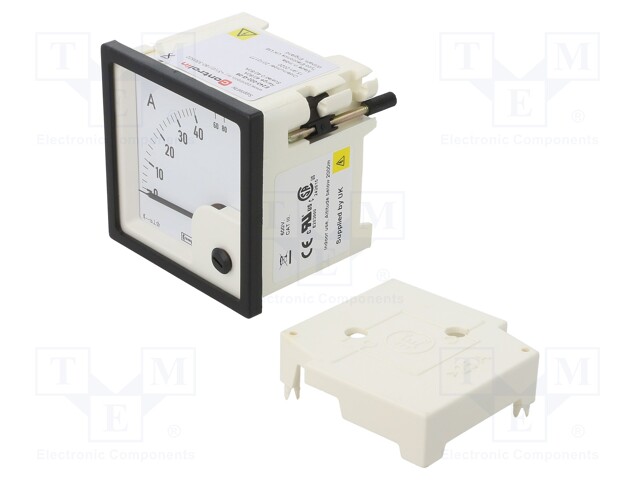 Meter: panel; analogue; 0/40÷80A; True RMS; Iin: 40/80A; Class: 1,5