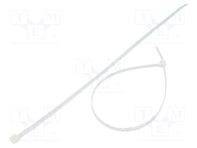 Cable tie; L: 300mm; W: 4.8mm; polyamide; 222N; natural; Ømax: 83mm