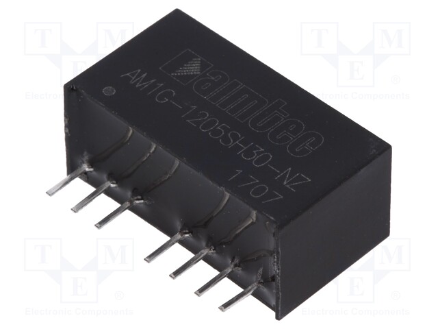 Converter: DC/DC; 1W; Uin: 9÷18V; 5VDC; Iout: 200mA; SIP8; 4.9g