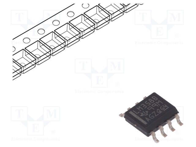 Operational amplifier; 1.2MHz; 3÷36V; Channels: 2; SO8; IB: 50nA